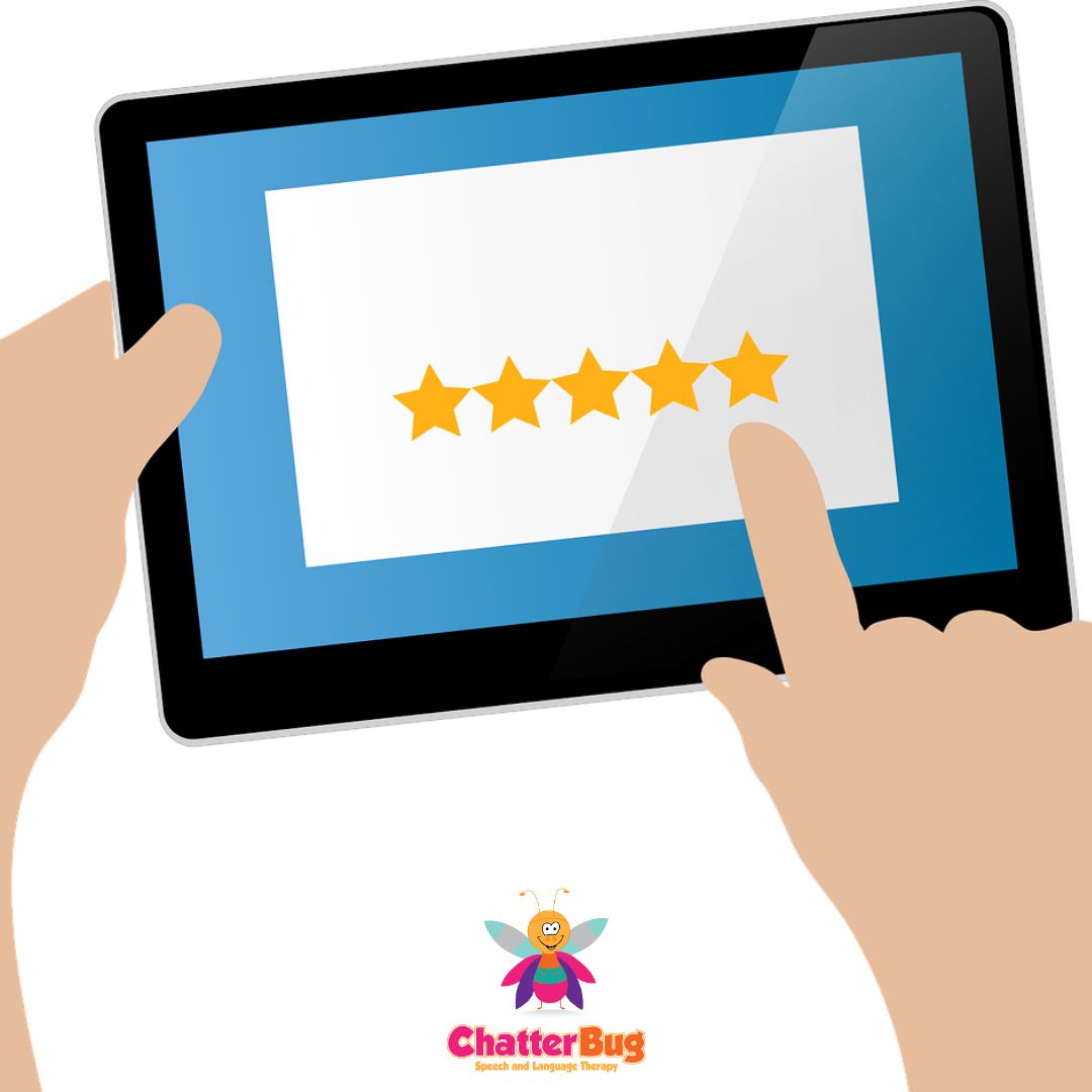 ChatterbugSLT's tweet photo. We recently asked 169 parents who have taken part in our telehealth service how satisfied they were with their speech and language therapist and 97.97% of those rated their therapist 5 out of 5 (Excellent)! ⭐️

#ChildDevelopment #SpeechAndLanguage #SLT #ChatterBug #ChatterBugSLT https://t.co/5zxIBT3x1V