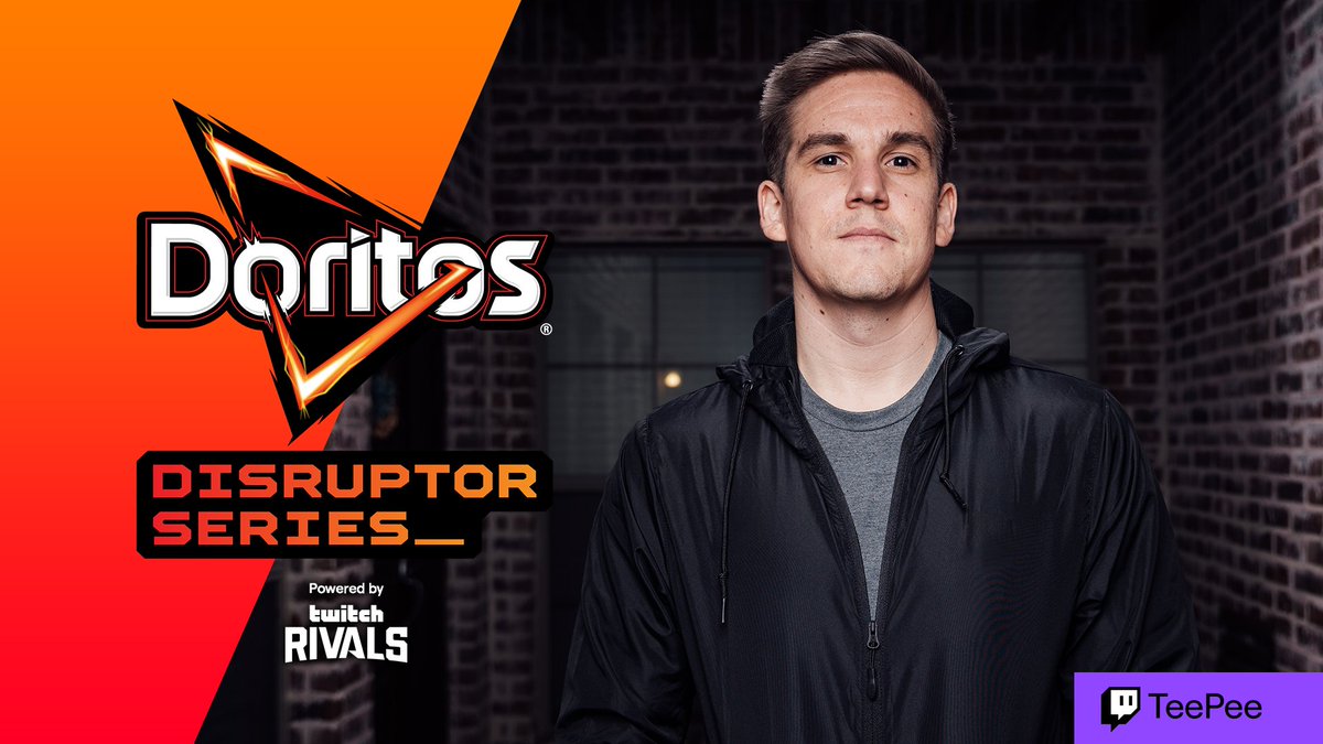 Doritos Disruptor Series powered by Twitch Rivals. Twitch.tv/teepee

TeeP standing in front of brick wall with windows.