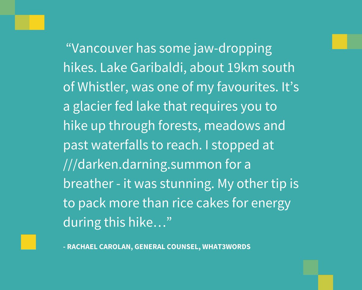 Rachael describes going through forests, meadows and waterfalls to get to beautiful viewpoint on a hike in Whistler