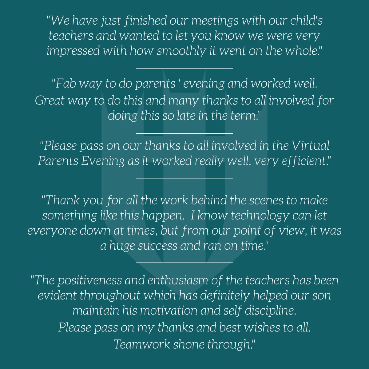 MinsterSchool's tweet photo. We are incredibly pleased to hear such positive feedback following our Virtual Y10 Parents evening this week! It is lovely to end the academic year on such a positive note! #oneschool #onecommunity #onelincoln #nevermissabeat https://t.co/7oNOKsmzlr