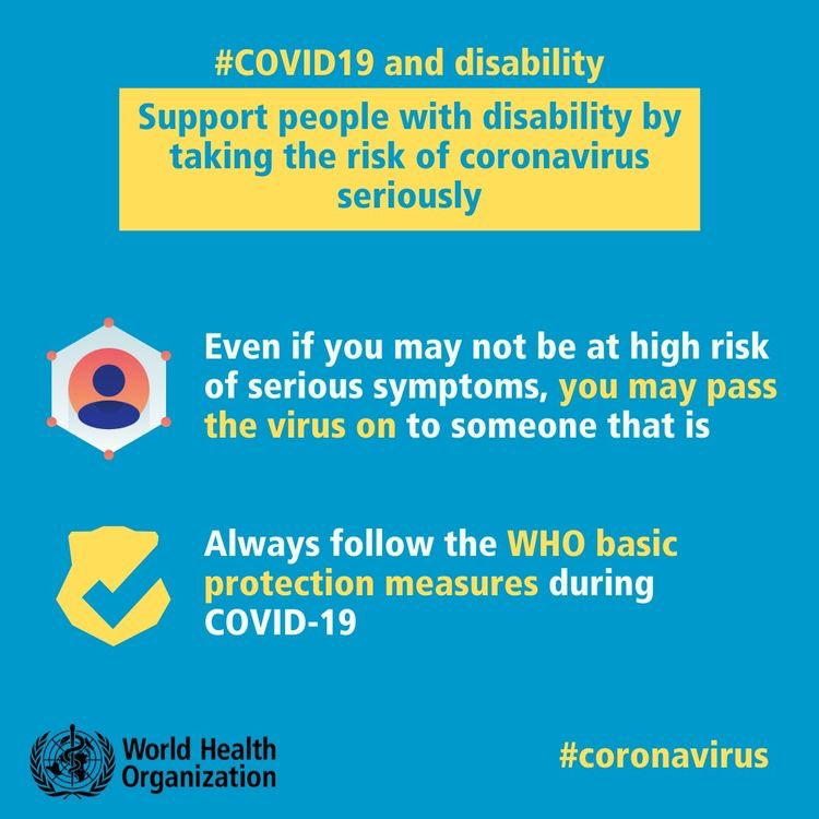 While you’re here:A PSA to support people with disabilities by taking the risk of  #coronavirus seriously... #BeTheChange4USA