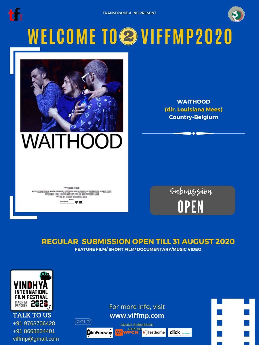 viffmp's tweet photo. #VIFFMP WELCOMES #WAITHOOD
DIRECTED BY- Louisiana Meesl FROM #belgium
Early Bird Submission open.
https://t.co/SLA998fWzA
#Viffmp #vindhyafilmfestival #Madhyapradesh #sidhi #filmfest #callforentries #shortfilms #Documentary
@FilmFreeway @festhome @_WFCN https://t.co/EHT0GWHk4W