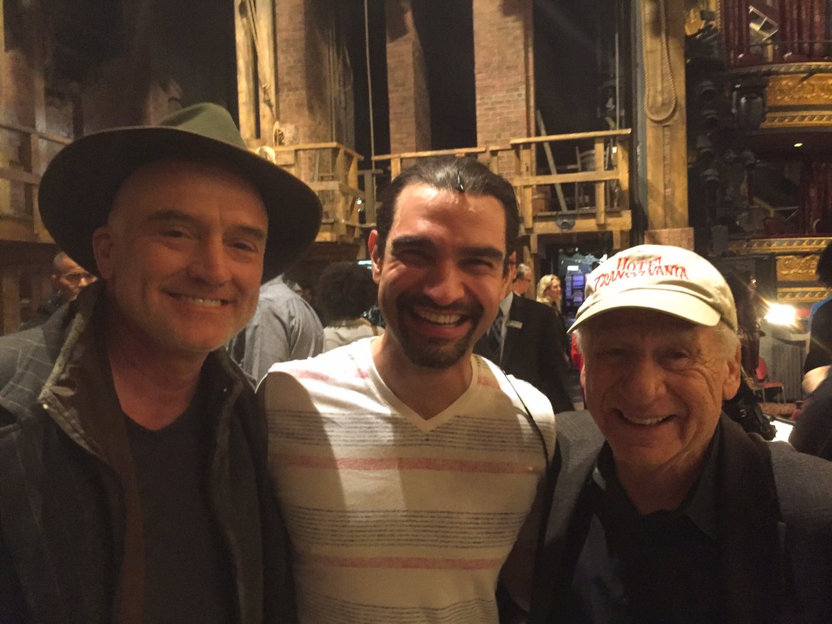 Next a West Wing contingent & the one and only  @MelBrooks These three are aspirational to me. The kind of creative work and longevity I still dream of creating and manifesting.  @BradleyWhitford  @AllisonBJanney  @HamiltonMusical  @disneyplus  #HamilFilm  