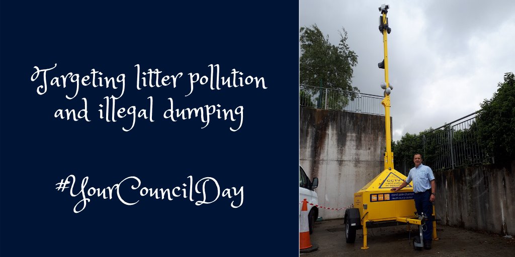 meathcoco's tweet photo. Our community warden Alan Nolan preparing the mobile CCTV tower for deployment along the coast – targeting litter pollution and illegal dumping.

#YourCouncilDay #NotInOurNature https://t.co/9BRccuYN47