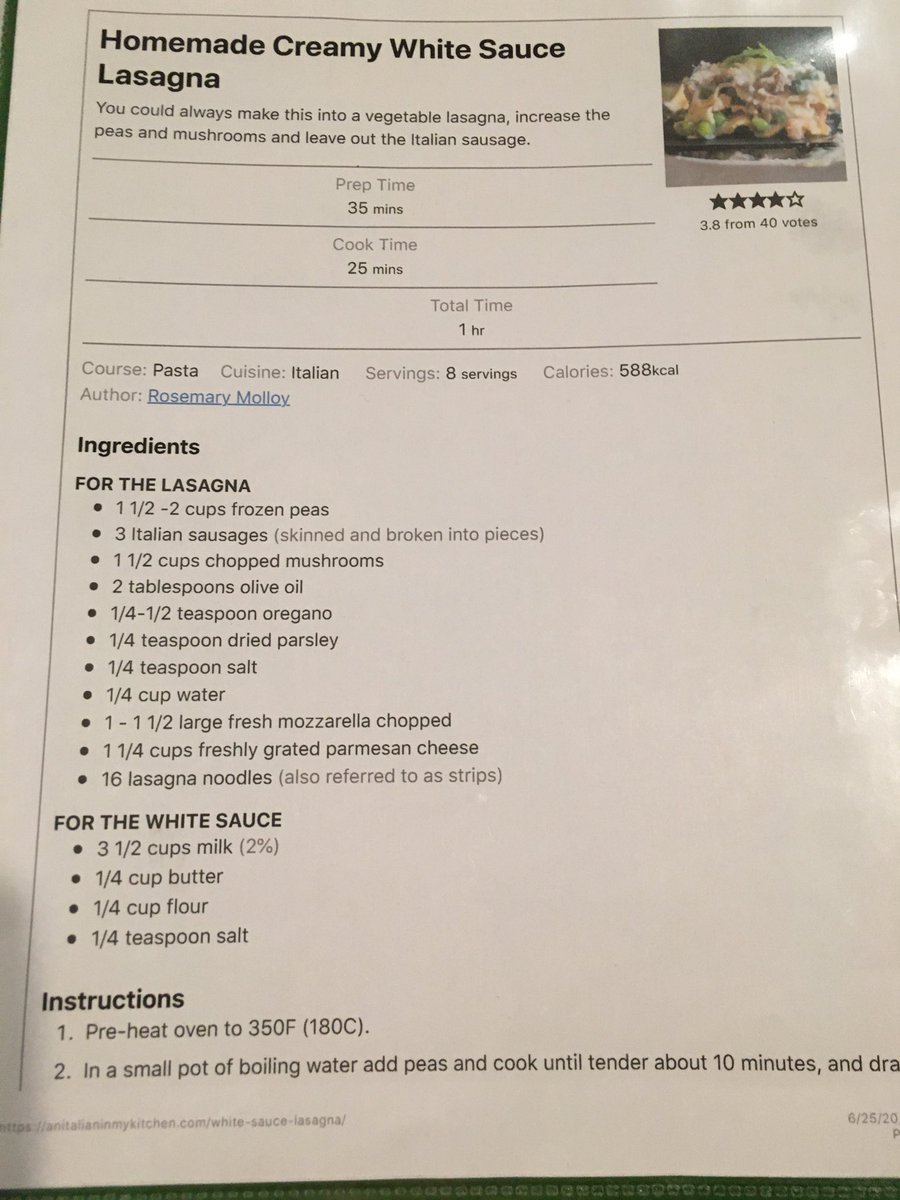 #TWEhowl #TWEmm@TWEhowl I tried a new recipe last night and my family loved it! It was easy to make if you use oven ready lasagna noodles.