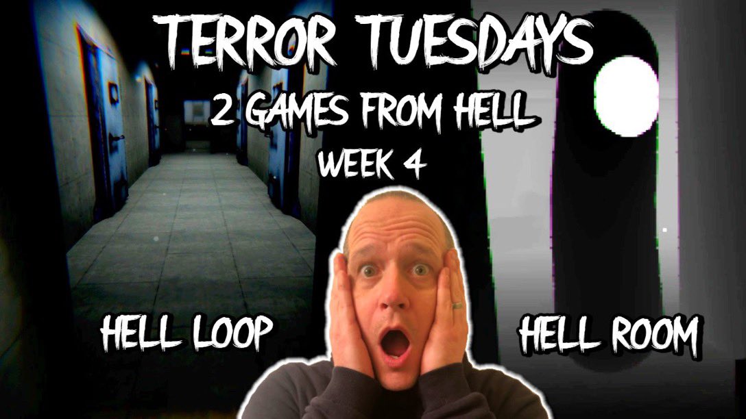 EyeWillPlay2's tweet photo. @YoutubeCommuni3 @JonnBlanchard Subscribe If You Like This:

TERROR TUESDAYS - 2 Games From Hell! - HELL LOOP &amp; HELL ROOM - Week 4.

Watch @ https://t.co/PUKLiJcgUp

#indiegame #indiegames #hellloop #hellroom #itchio https://t.co/2kvMIoeYjq