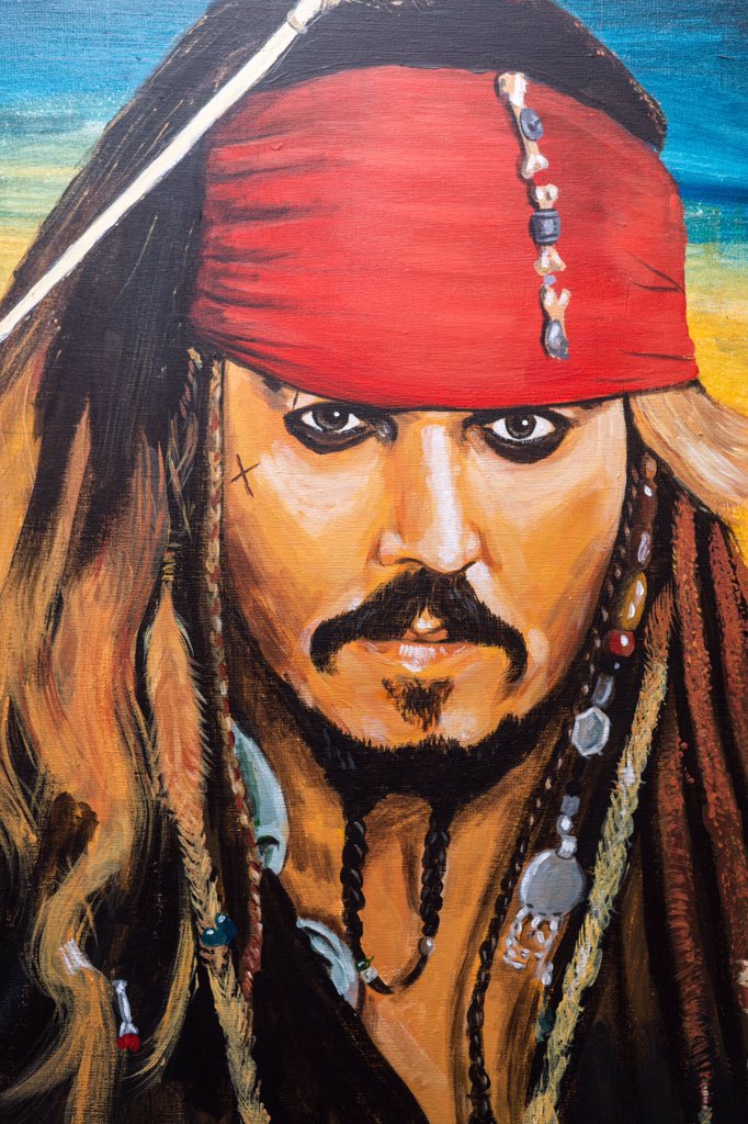 nias_nyalada's tweet image. As we begin this new month, the second half of 2020.
Here's a giveaway Acrylic painting on canvas of Captain #JackSparrow (size:100x70cm) to anyone who will get the most Retweets in 48hrs 

#art #artistontwittter #TwitterGulio #PiratesOfTheCaribbean #Tanzania #JohnnyDepp
