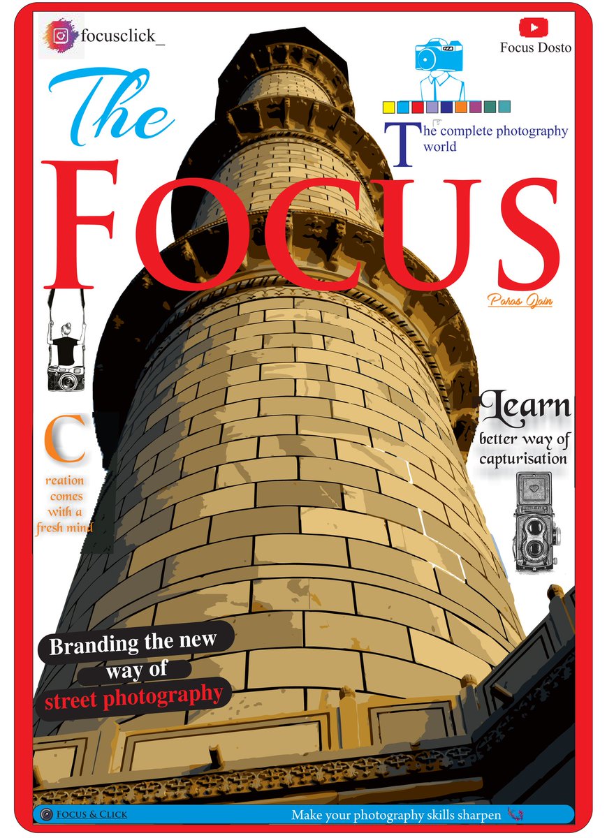 Paras_jain_05's tweet photo. The Focus very 1st Magazine cover of Focusclick, even if you want for your side just contact us.
#focusclick #focusphotography #parasjain #streetofindia #natgeoyourshot #magazine #magazinecover #smartmagazine #timesofindia #papermagazine #coraldraw #vogue #fashion @voguemagazine https://t.co/2qUsE2JbGB
