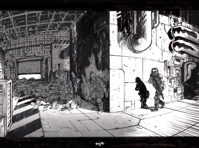Splinter Cell commission!  I was trying to sell a sense of tension here with the almost split in half composition. 
