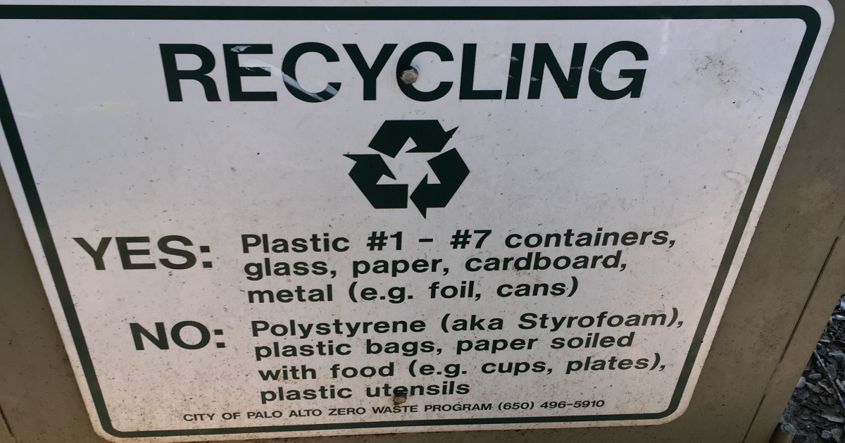 GreenWastePA's tweet photo. Recycling guidelines can get confusing. Generally, clean and dry paper products, metal, glass, rigid plastics, and electronics can be placed in the recycling. For a list of specific items and exceptions in Palo Alto, check out our Detailed Material Guide: https://t.co/lP1uOklwio https://t.co/V3VGJC0elV