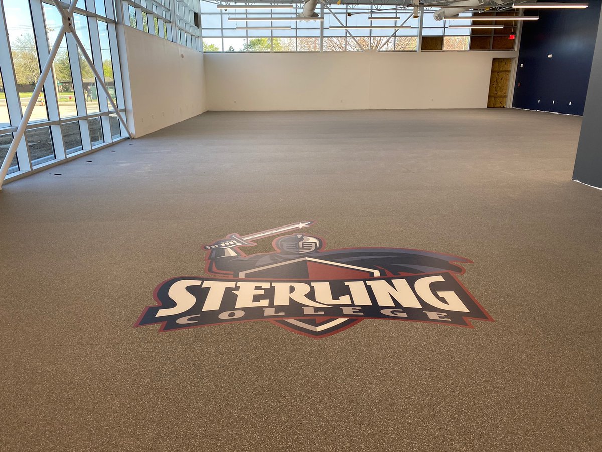 rewind_fitness's tweet photo. Just installed ECORE Rally Performance flooring for Sterling College! Next comes the fun part… the equipment! @SterlingCLife #fitness #workout #lifefitness #hammerstrength #cardio #strength #gym #fitnessequipment #lift #TRX #advancedexercise https://t.co/k3pnzIMv4S