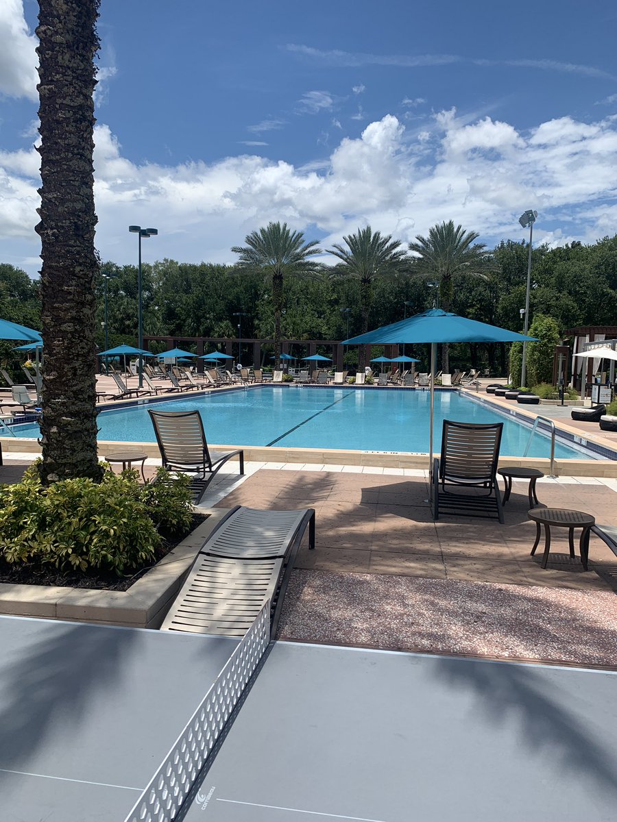 Here’s the pool area for players.