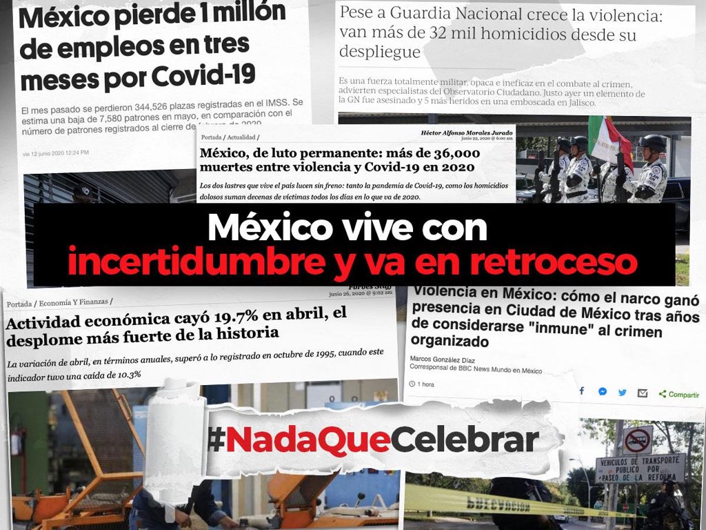 MarcoGamaSLP's tweet photo. Hace dos años Andrés Manuel López Obrador prometió: “NO MENTIR, NO ROBAR y NO TRAICIONAR”

Hoy damos cuenta que mintió: en la lucha contra la CORRUPCIÓN, ROBÓ la esperanza de miles de mexicanos y TRAICIONÓ la confianza de todo un país. #NadaQueCelebrar https://t.co/KfmKzy7COG