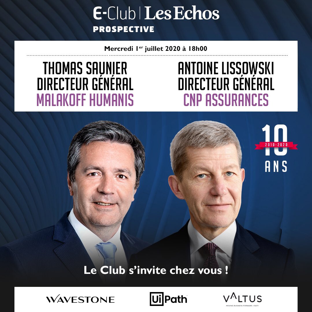 clublesechos's tweet photo. Antoine LISSOWSKI DG @CNP_Assurances : “nous devons avoir des gouvernances incluant de l’expertise et en même temps énormément de recul et de bon sens”  @WavestoneFR @UiPath @ValtusT #valtus #uipath #assurance @CNP_Assurances @MalakoffHumanis @dseux https://t.co/zqXSbrDmZv