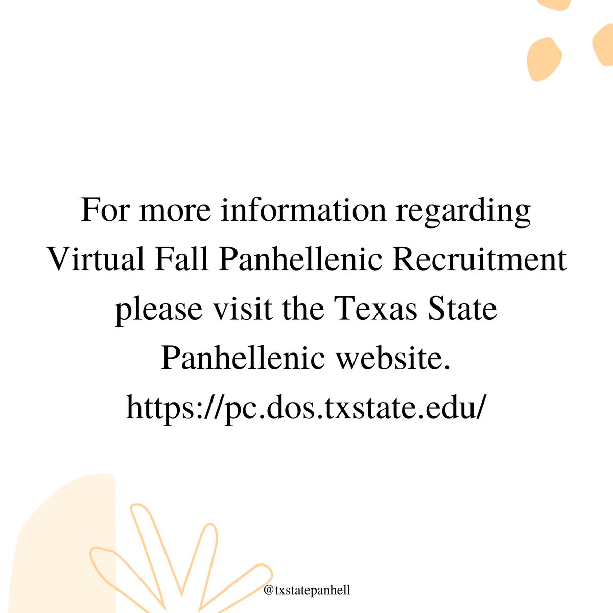 ★ IMPORTANT ANNOUNCEMENT REGARDING FALL PANHELLENIC RECRUITMENT ★ To our future PNM’s: We understand this situation is far from ideal but we challenge you to see the good in this situation, we are so excited to have you all join us as being part of the Bobcat family this Fall!