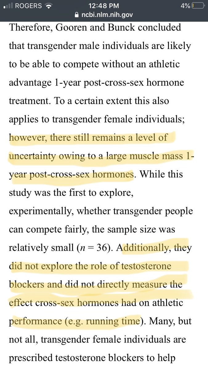 Beamzy's tweet photo. @TheAutisticPan @CrisKellyWriter @FeuilleteAuMiel @Tubbkin I read that entire piece. They were unable to conclude a level playing field. https://t.co/CwjIndvGfD