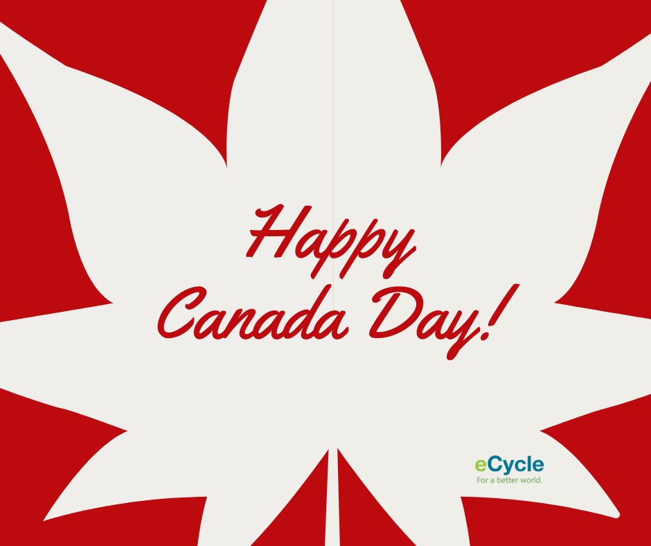 eCycleSolutions's tweet image. Happy holiday to all of you from our family!

#CanadaDay2020 #EcycleSolutions
