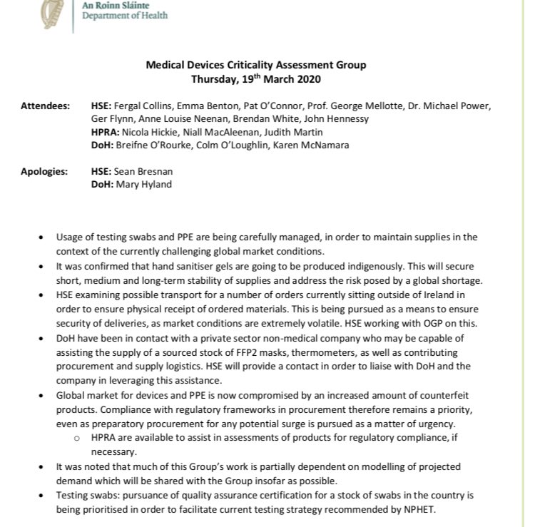 suggests demand side model was outside this Committee’s remit: “Group’s work is partially dependent on modelling of projected demand which will be shared with the Group insofar as possible”