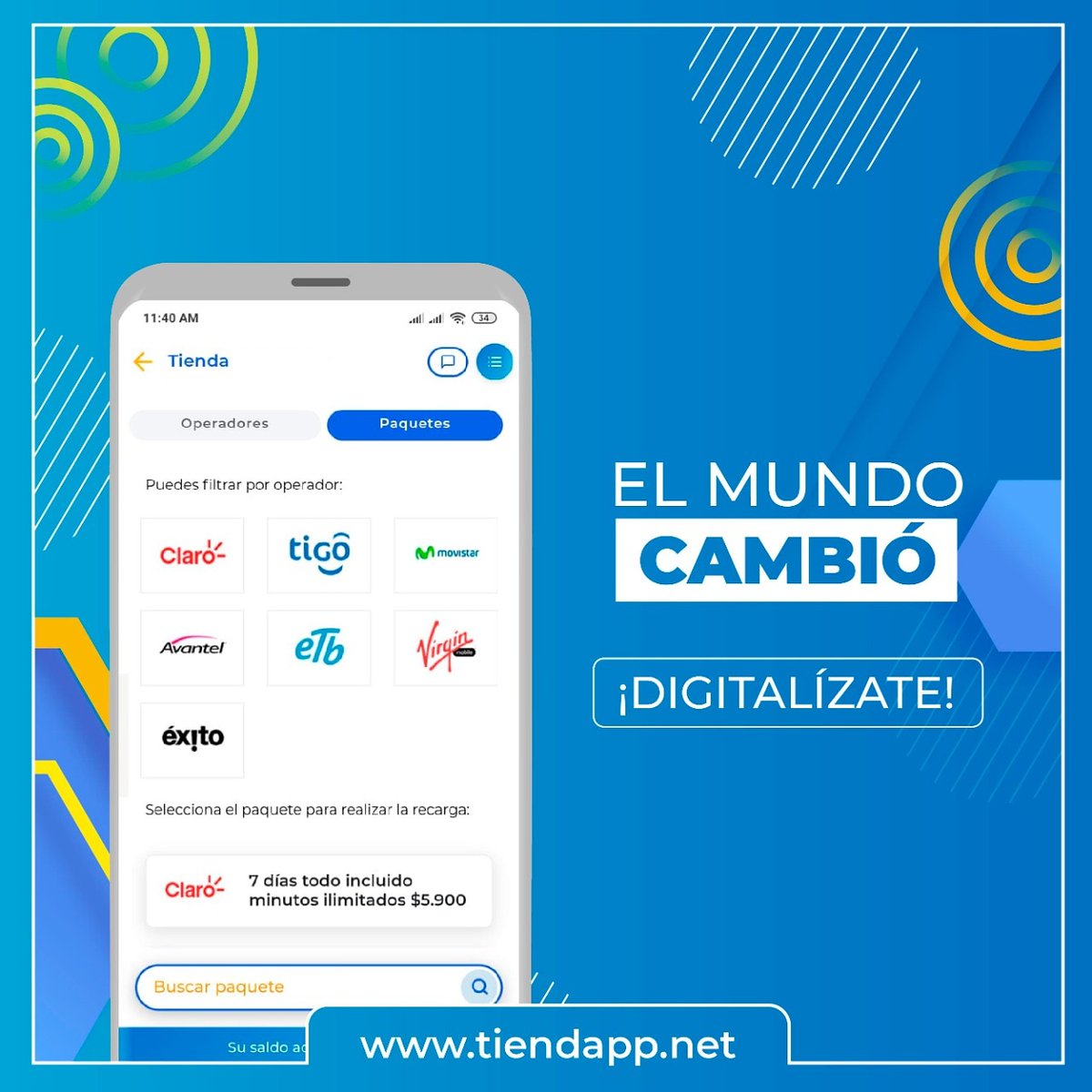 tiendapp_latam's tweet photo. La virtualidad hoy es una realidad, cuenta con nosotros para digitalizar tus servicios y aumentar tus ventas 📈

¡Contáctanos! 📲

#NegociosDigitales #Ventas #Tecnologia #TecnologiaALaMano #NegociosOnline #App https://t.co/ziWLlpu7YS