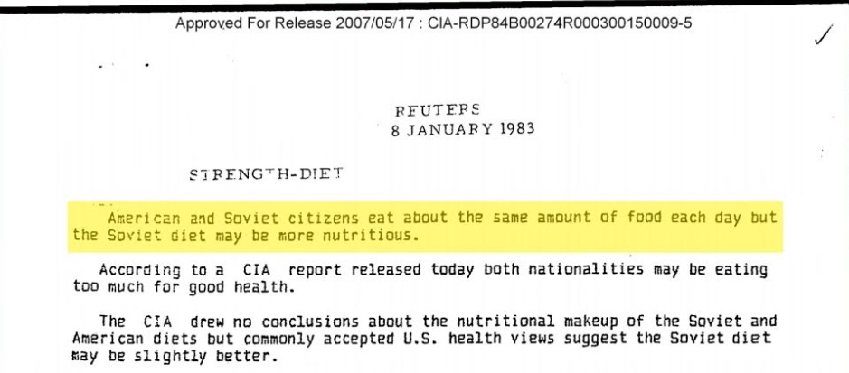 You might think the study is fake or biased... but look... CIA confirms it! In a declassified document they clearly state it...Original document in CIAs website https://www.cia.gov/library/readingroom/document/cia-rdp84b00274r000300150009-54/