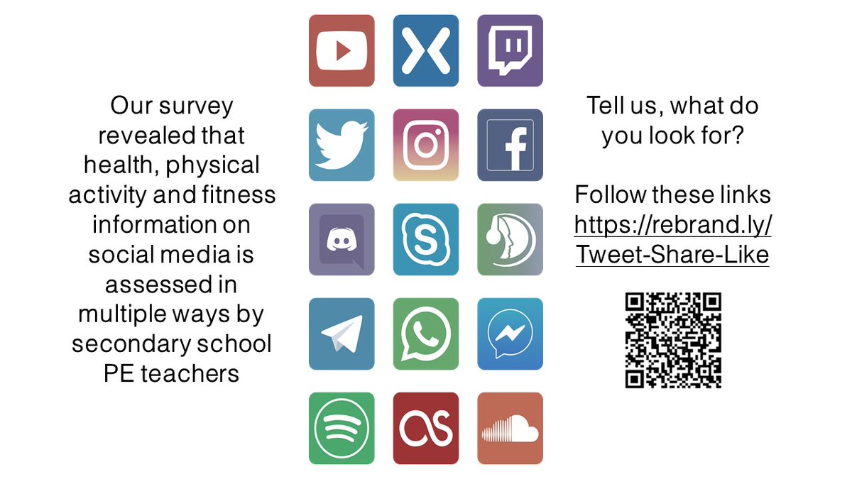 Using social media in your teaching of health-related PE? We need you. rebrand.ly/Tweet-Share-Li…. #pechat #pegeeks #PhysEd