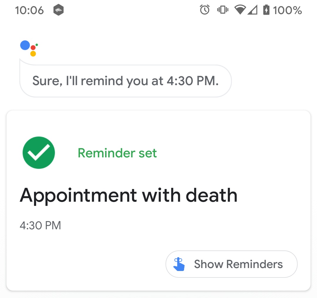 Ok Google
That's not what I asked for