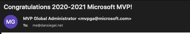 DanJSiegel's tweet photo. Great to be renewed for the 2020 - 2021 award year... #MVPBuzz... Congrats to all of my friends who got their renewal today as well https://t.co/SBncYurWpV