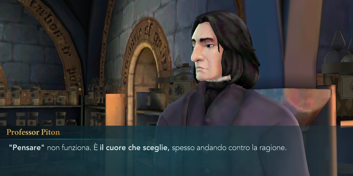 DeliriaJo's tweet photo. Piton mi dà consigli sulle faccende di ❤️.
Siamo sicuri che non abbia la febbre ?
O che non sia ubriaco ?
O che sia proprio lui e non un Molliccio ?
#CelestialBall #HogwartsMystery https://t.co/V0QmLWHuYN