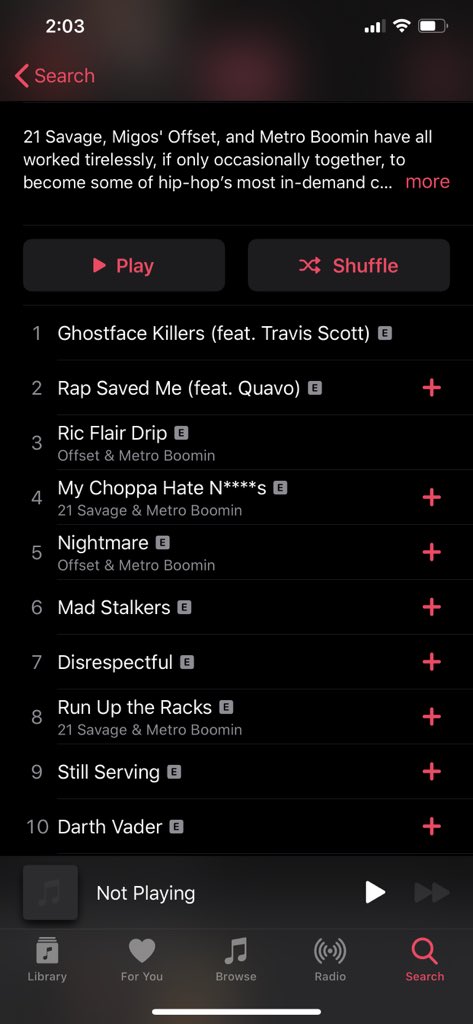 20+ track albums with a 15 track deluxe 2 days later is more of a chore, the shorter trap albums from years ago are far better in both quality, and ability to be coherent. Take Rodeo and Without Warning, both are shorter, and better than any trap album to come out recently.