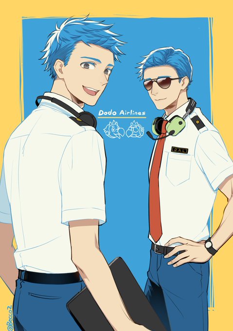 「blue hair personification」 illustration images(Popular)