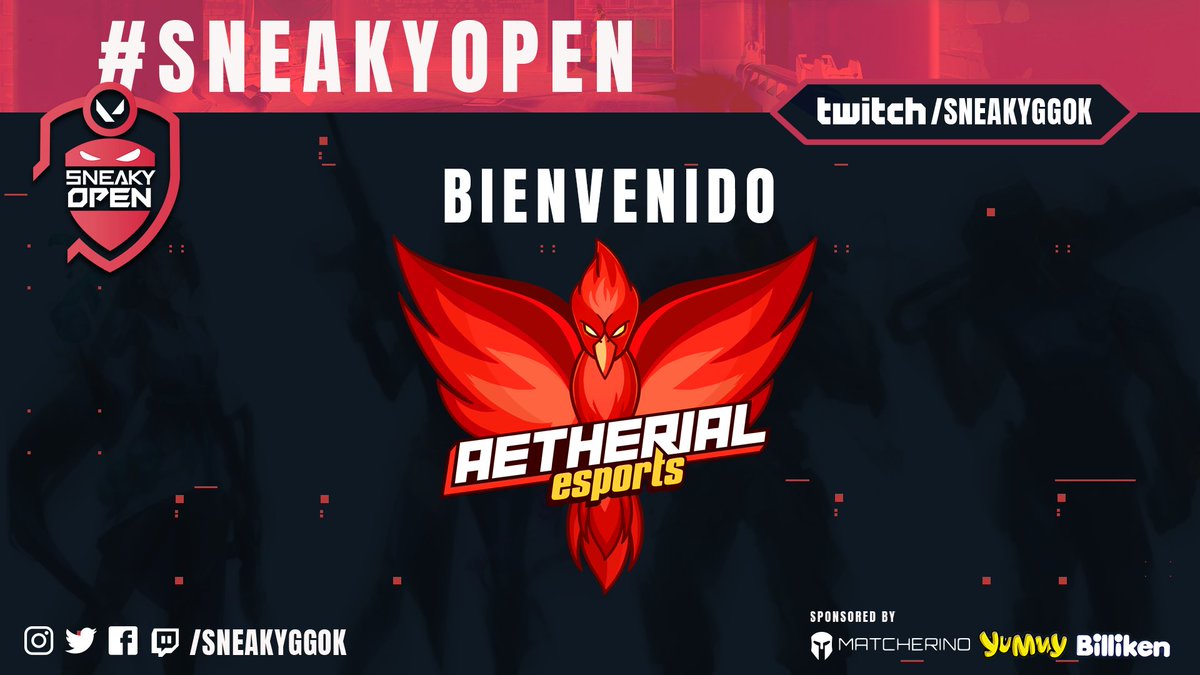 SneakyGGOK's tweet photo. Les presentamos un equipo de alto vuelo, ellos son @aetherialgg y vienen a encender la escena de Valorant.

Bienvenidos!!!

#GoAETHERIAL https://t.co/piROr7Gzx8