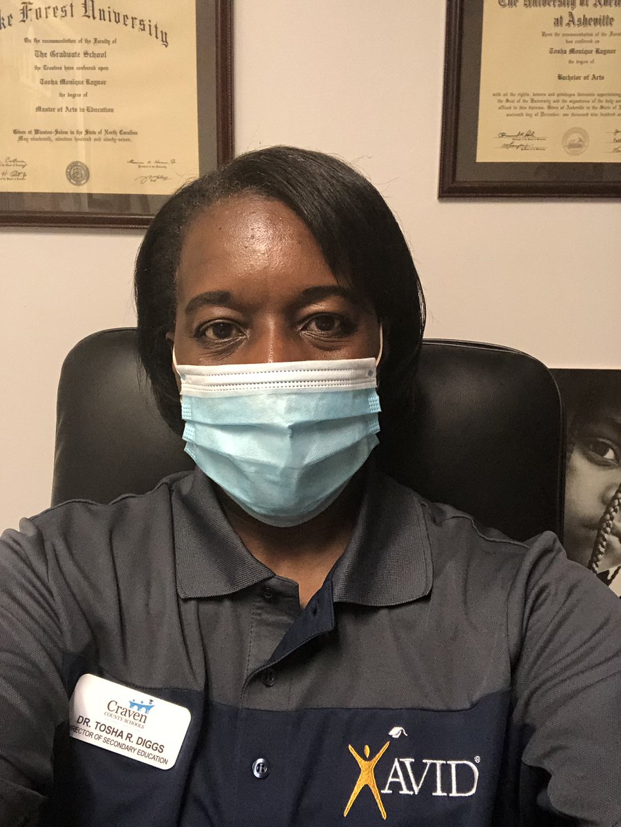 DiggsTosha's tweet photo. @CravenCoSchools AVID won’t be stopped by COVID! @CravenCoAVID  #AVIDDigitalXP Great PD - “Be the interruption for students, consistently and unwaveringly, every chance you get!” @AVIDEasternDiv https://t.co/CSH4BV6rmR