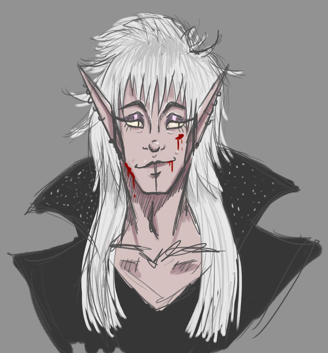odoroshi_art's tweet photo. Another character of a friend of mine: Vargas Aberrin, fabulous Haemonculus and Jareth lookin' asshole. Some rough sketches because I love him
#WarhammerCommunity #warhammer40k #drukhari #haemonculus https://t.co/DmXZbeCJHo