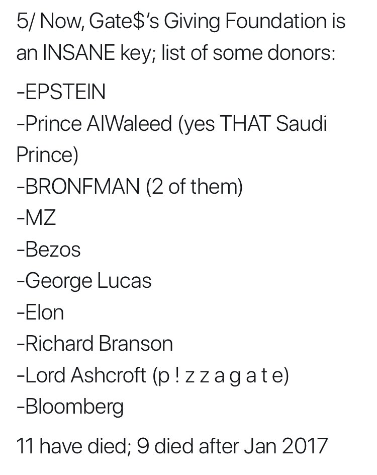 1/ Ok strap in all. I was hoping someone else would do this because it’s so massive. Wikipedia has a full list of the Giving Pledge Contributors (Gates & Buffets “charity”)I came to it when digging on B!ng, the CF donor Hollywood guyWho just killed himselfThe list is insane