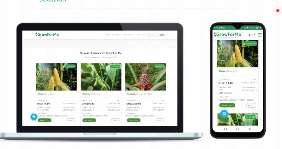 growformeafrica's tweet photo. Sign in now to https://t.co/Mn3wKplXYm and choose from a select number of in-demand crops! At #Growforme, now everyone can farm! #GFM #Ghana #DigitalAgriculture https://t.co/zyQtZS6Oj9
