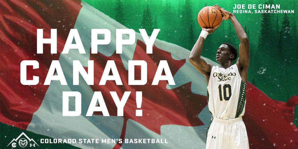 CSUMBasketball's tweet photo. Happy 🇨🇦 Day to all our Canadian 🐏 

...And make sure to reach out to our program’s ALL TIME WINNINGEST PLAYER and current coach @JDeCiman https://t.co/mtwYghkwBd