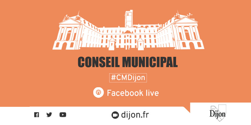 🔴 Prochaine séance du conseil municipal de #Dijon
Samedi 4 juillet 2020 à 10h
• à suivre avec le hashtag #CMDIJON
• Facebook live sur facebook.com/VilledeDijon/ à suivre également sur dijon.fr
• Ordre du jour : bit.ly/2NLoSL9