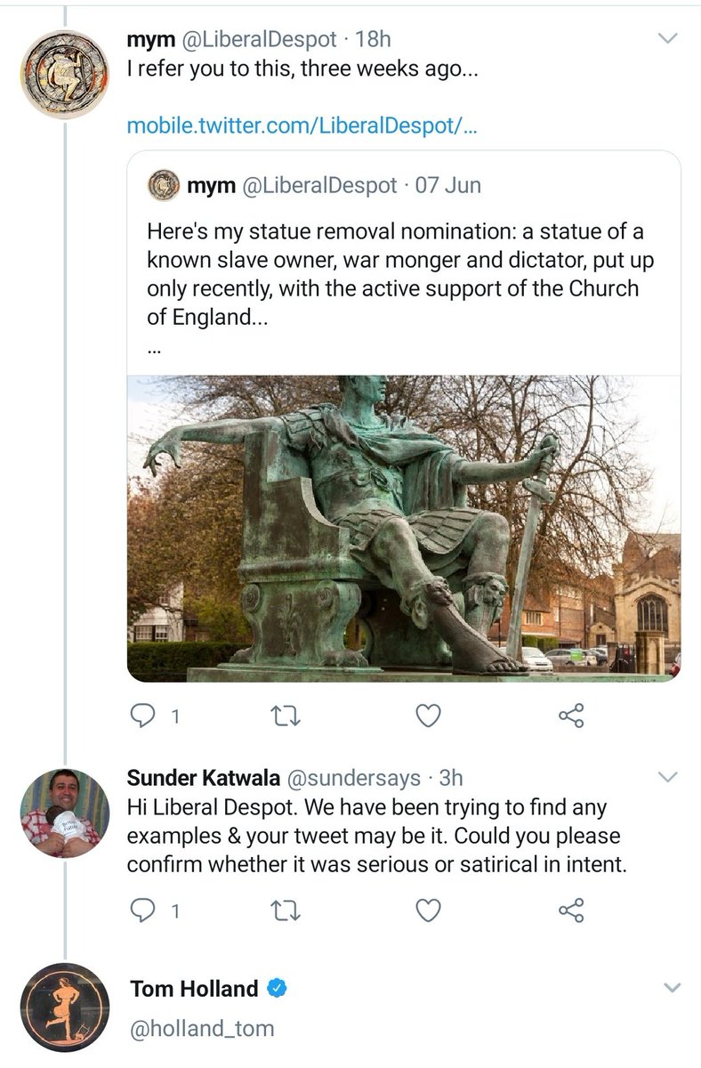 In a dramatic *plot twist* my search has finally now *found* one tweeter (Liberal Despot) who called for Constantine to go, in a tweet on June 7th, retweeted by 5 people and liked by 10 more. I am not quite sure if this was intended seriously or satirically, but I have asked.