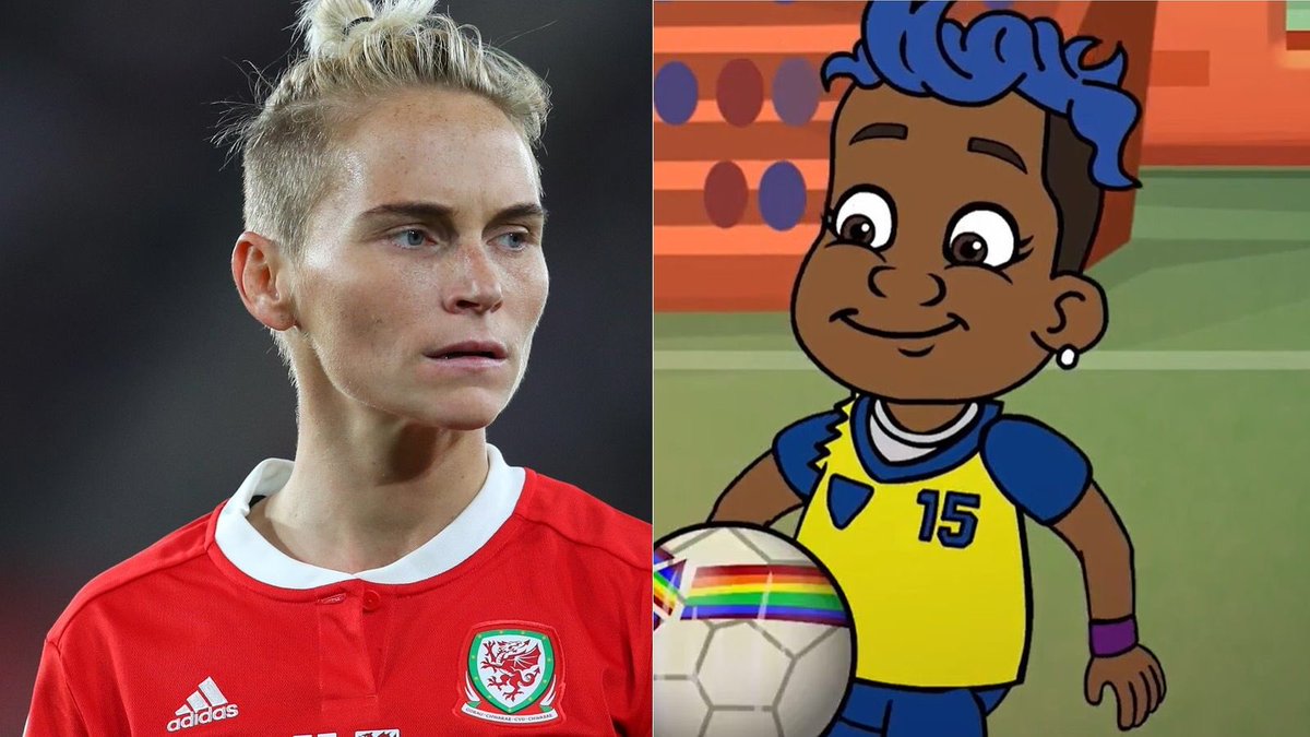 SportsMediaLGBT's tweet photo. 🍿 When @JessFishlock first watched @_LaGolda #GameChanger... she instantly related to Ryan’s story  ⚽️🏳️‍🌈

🏴󠁧󠁢󠁷󠁬󠁳󠁿 Now the Wales legend tells @SkyFootball about her own 🆕 short documentary film, and the importance of education through football. #FvH2020

👀 👉 https://t.co/IJKigQuiQ1 https://t.co/KYBGCPkcwl