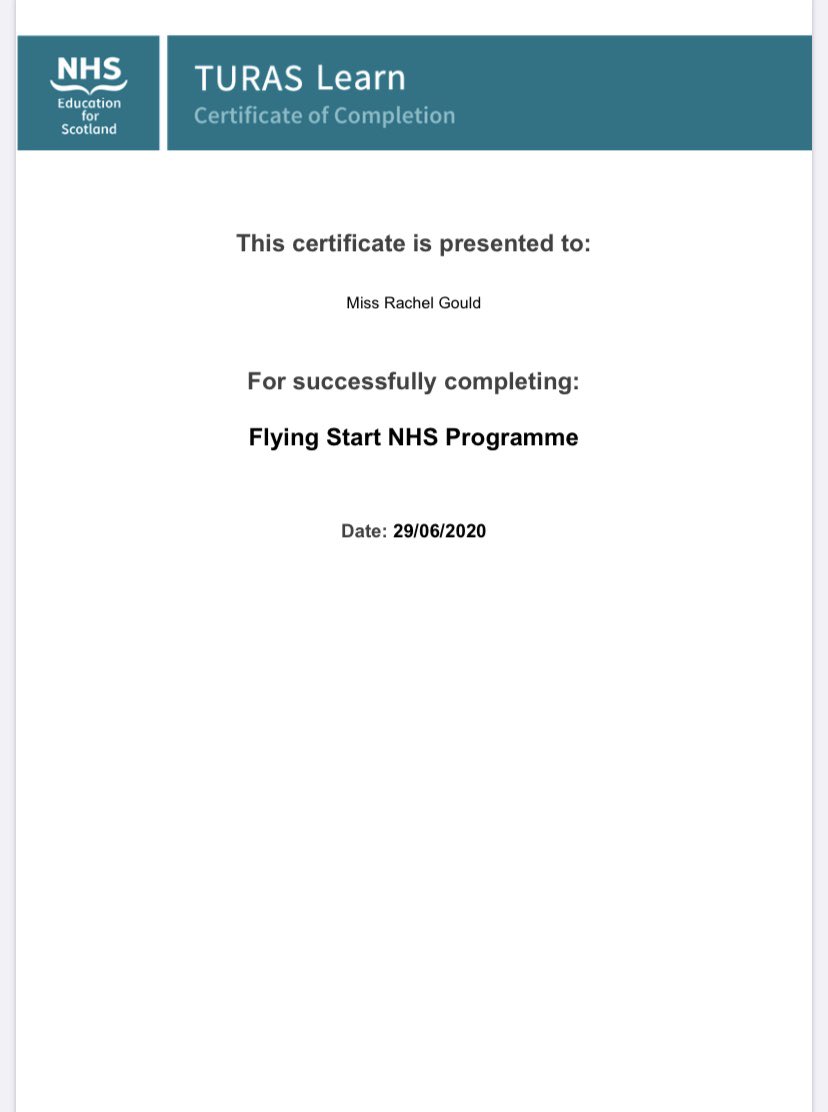 Getting this signed off is an amazing feeling! #flyingstart #nhs #newlyqualifiednurse #nursing #nurse #COVIDー19 #coronavirus @NESnmahp @nhsfife @RCNNQN