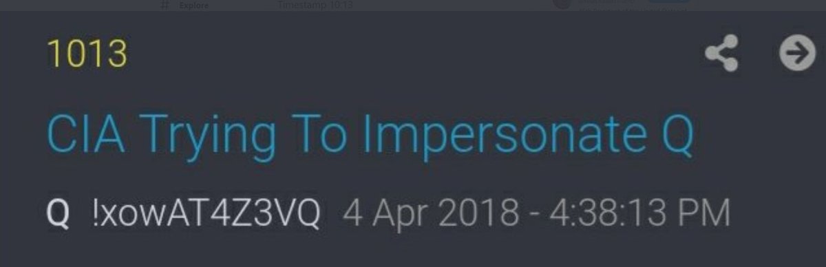 confusion to people who are new to Q, and to distract from Q's main mission.Shills continue their efforts to impersonate Q...