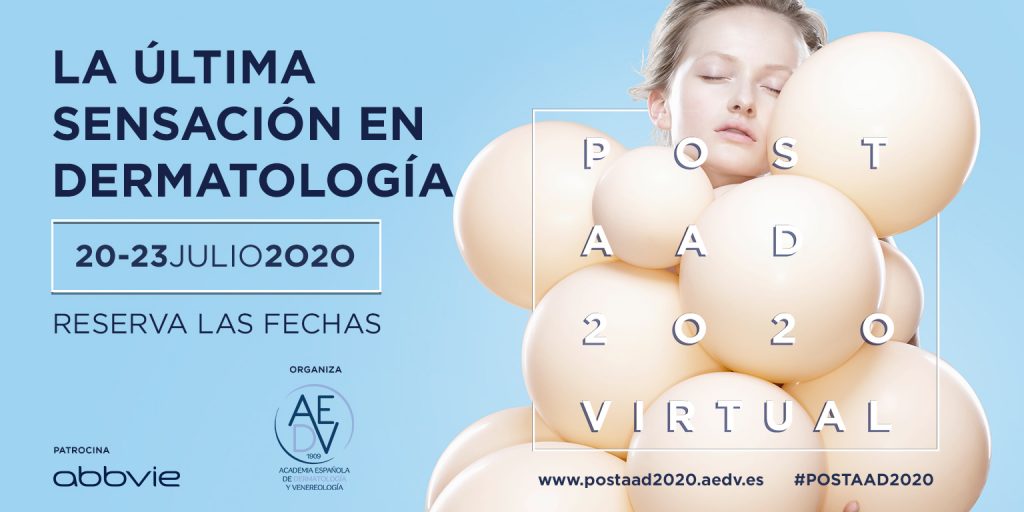 aedv_es's tweet photo. La AEDV, con el patrocinio de AbbVie, organiza el #POSTAAD2020 Virtual, con el objetivo de ofrecer a los #dermatólogos la actualización y el contenido más relevante mostrado en el Congreso #AAD2020 Te contamos aquí todos los detalles. https://t.co/lVyfWrOsAN https://t.co/LRrtmyGCUM