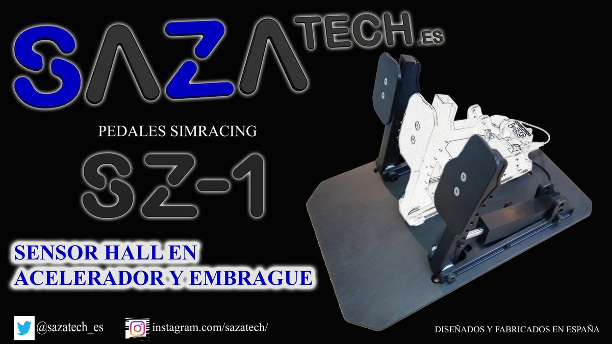 Adelantamos una de las características de nuestros nuevos pedales simracing 😊:
- Sensores hall en acelerador y embrague.
¡¡ La semana que viene desvelaremos el sistema del freno !!
