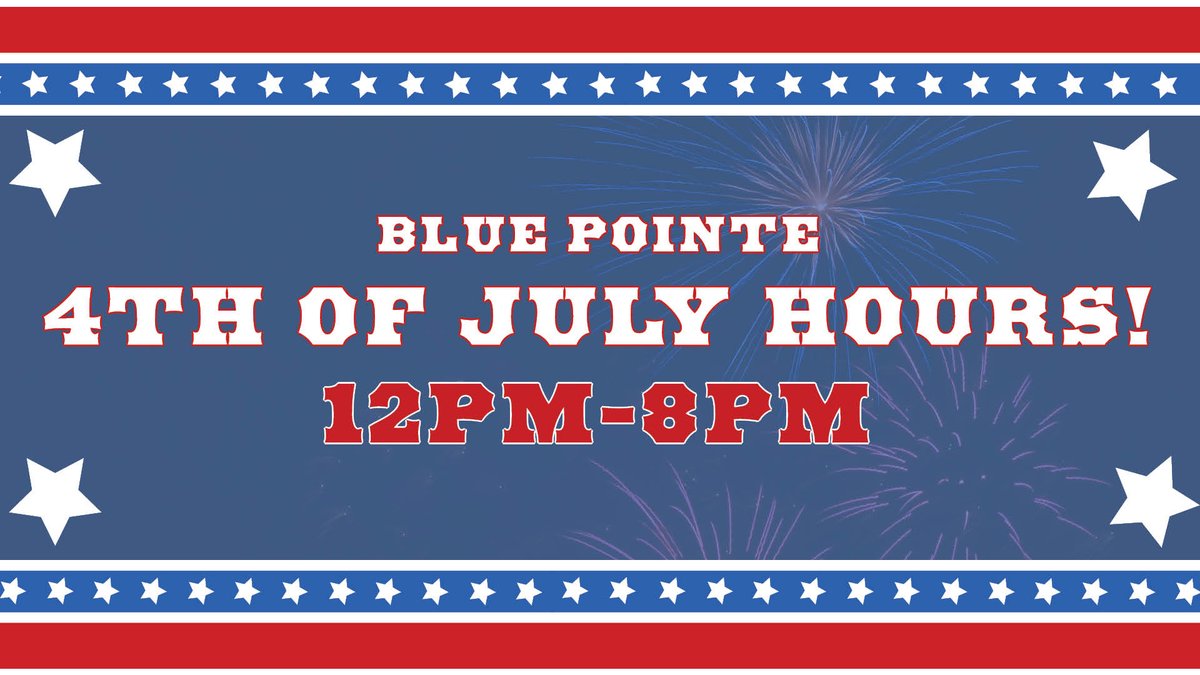 BluePointeFL's tweet image. Come on out to Blue Pointe Oyster Bar &amp;amp; Seafood Grill this Independence day to enjoy the outdoors and dine on the patio!