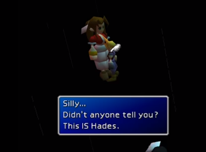 let's not forget the incredibly creepy debug room in FFVII