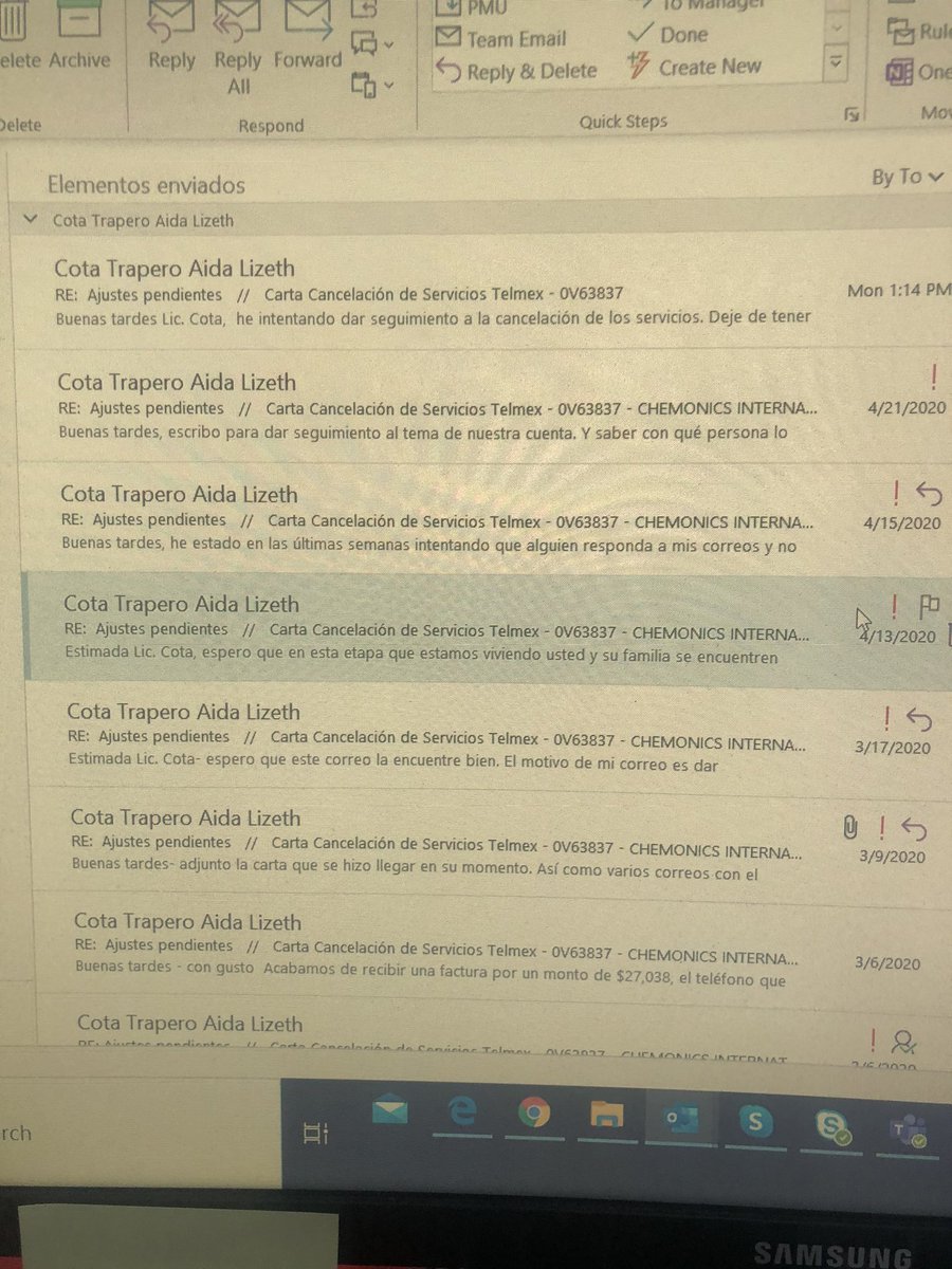 Encortes78's tweet photo. @TELMEXSoluciona @arturoelias Muchas gracias por la pronta respuesta y mando el DM con gusto. No sin antes compartir con ustedes parte de la cadena de correos y evidencia de cómo todo esto ha sido un calvario y no quiero imaginar si hay más casos como el mío en los que somos ignorados. https://t.co/jOE5WMfgmf
