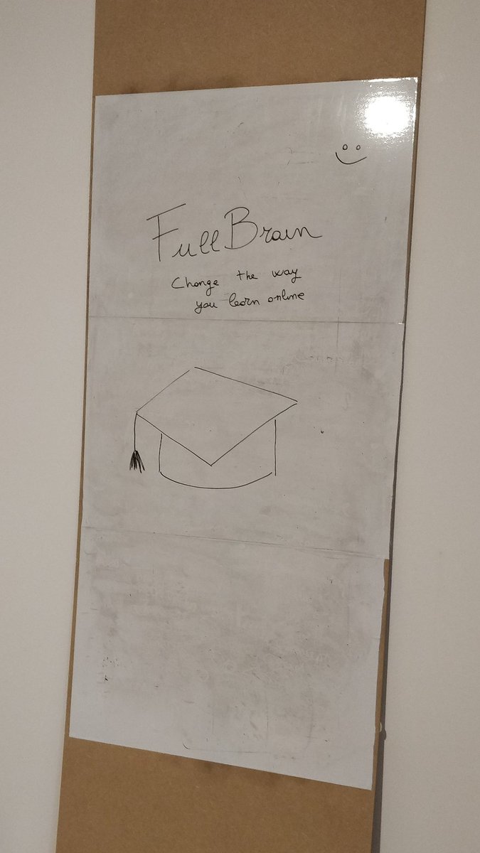 fullbrain_org's tweet photo. What do you think about our official whiteboard? As well as our drawing skills?🤣 #FullBrain #whiteboard 

#StriveForGreatness 
#StartedFromTheBottom 
#wearedoingit
#startup 
#passion
#dream 
#goal https://t.co/fFAJ2A8f9r