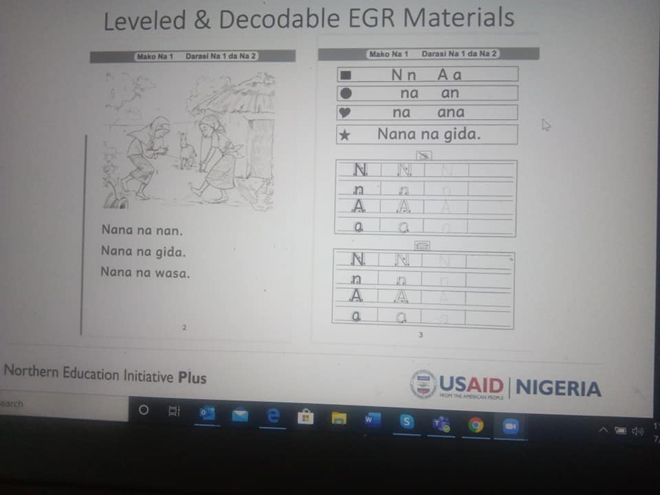 USAIDNEIPlus's tweet photo. Development of Early Grade Reading materials in Igbo and Yoruba languages - Earlier today the NEI Plus team facilitated a Teaching Learning Material Writers Virtual Workshop Test Run. #LetsRead #Mukaranta https://t.co/Rw54gFEWbU