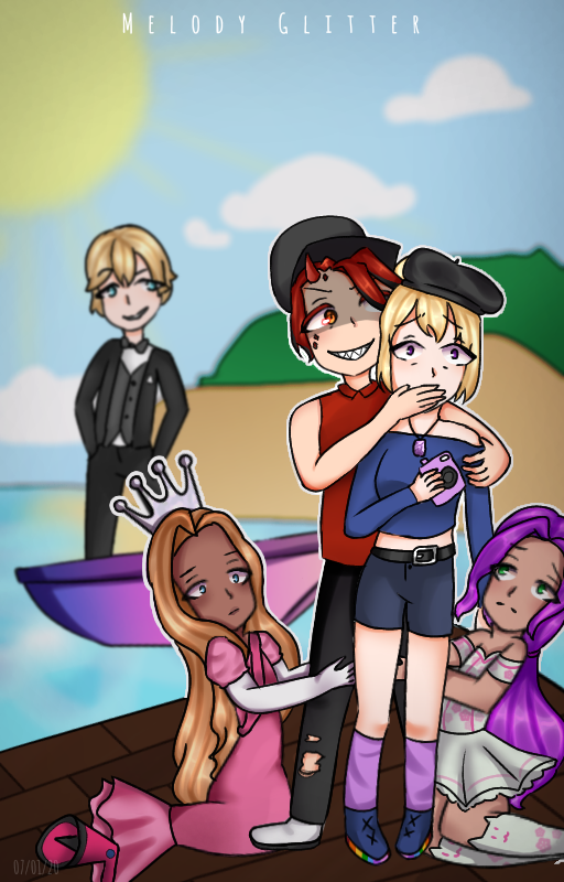 Sol_Artsy's tweet photo. Commission for @Stalker_RH 💕

----
Working on your story's cover was such a fun experience!! tysm for commissioning me <33

Cost: 300k 💎  (and she payed even more aa tysmm)

Please consider reading her book: https://t.co/776M4JMe95

----
#MelodyGlitterArt https://t.co/i5R2FG30eO
