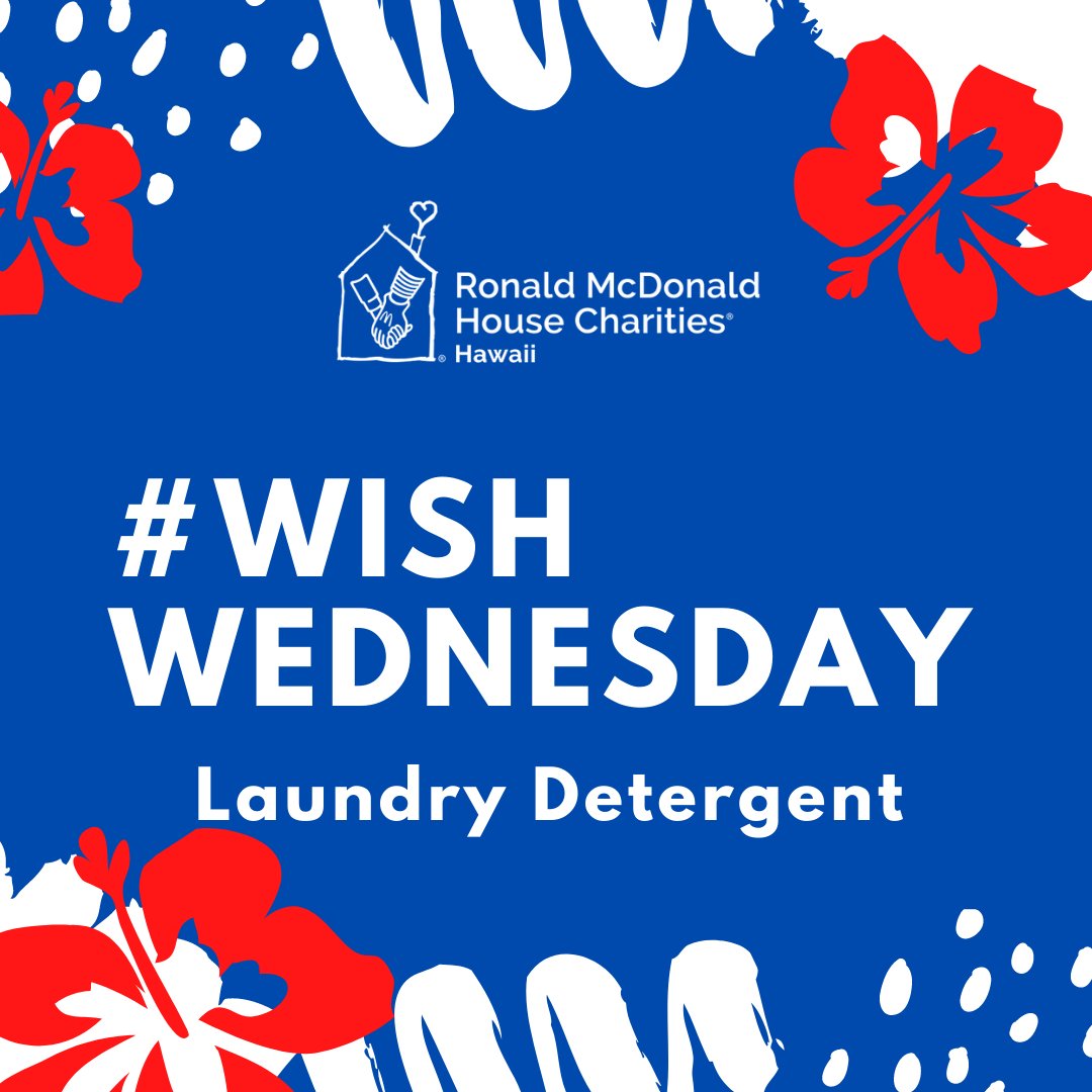 With 17 families laundry is never ending house. You can help families with the basic needs. Schedule a no contact drop off, contact info@rmhchawaii.org, click @amazonsmile <a href="/target/">Target</a> <a href="/walmart/">Walmart</a> <a href="/instacart/">Instacart</a> for easy delivery to our door or shop our wish list: smile.amazon.com/hz/wishlist/ls…